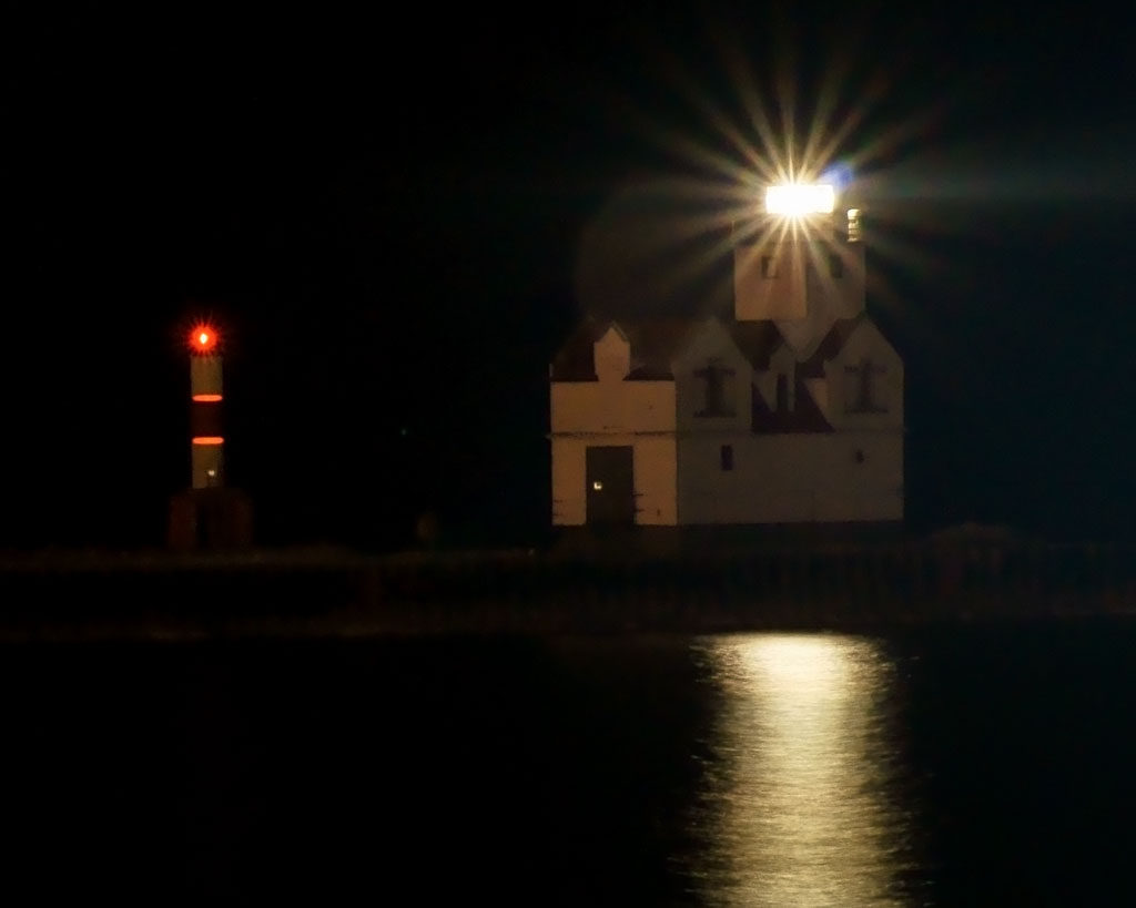 Lighthouse, Night, Kewaunee