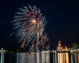 Fireworks, Harbor, Kewaunee, Tug Boat