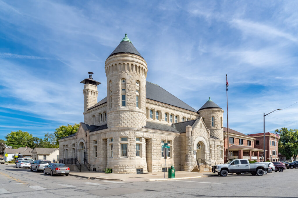 Post Office, Tower, Stone Building, Atchison